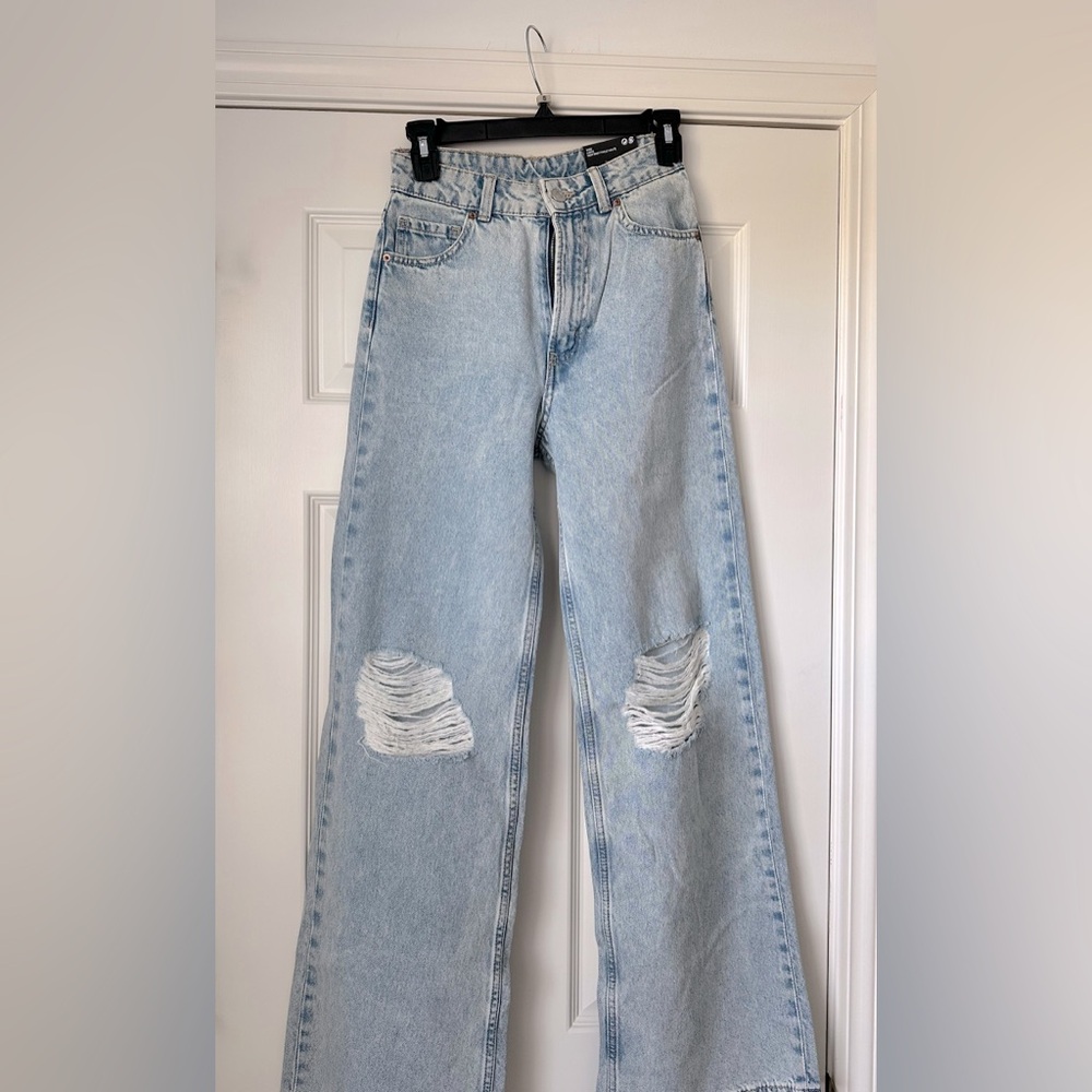 H&M Wide Leg High Waisted Jeans